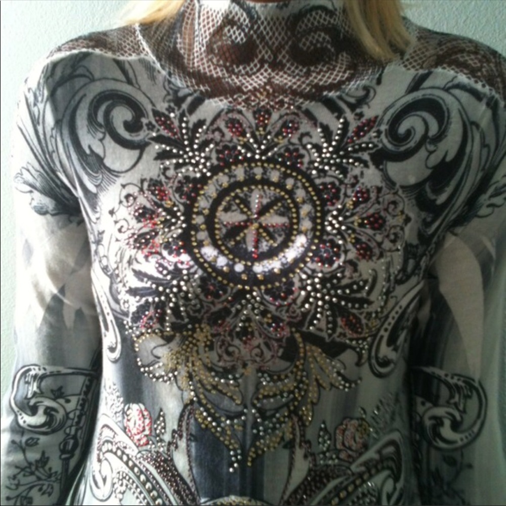 Vintage S-Twelve Rhinestone Dtess - Picture 4 of 8